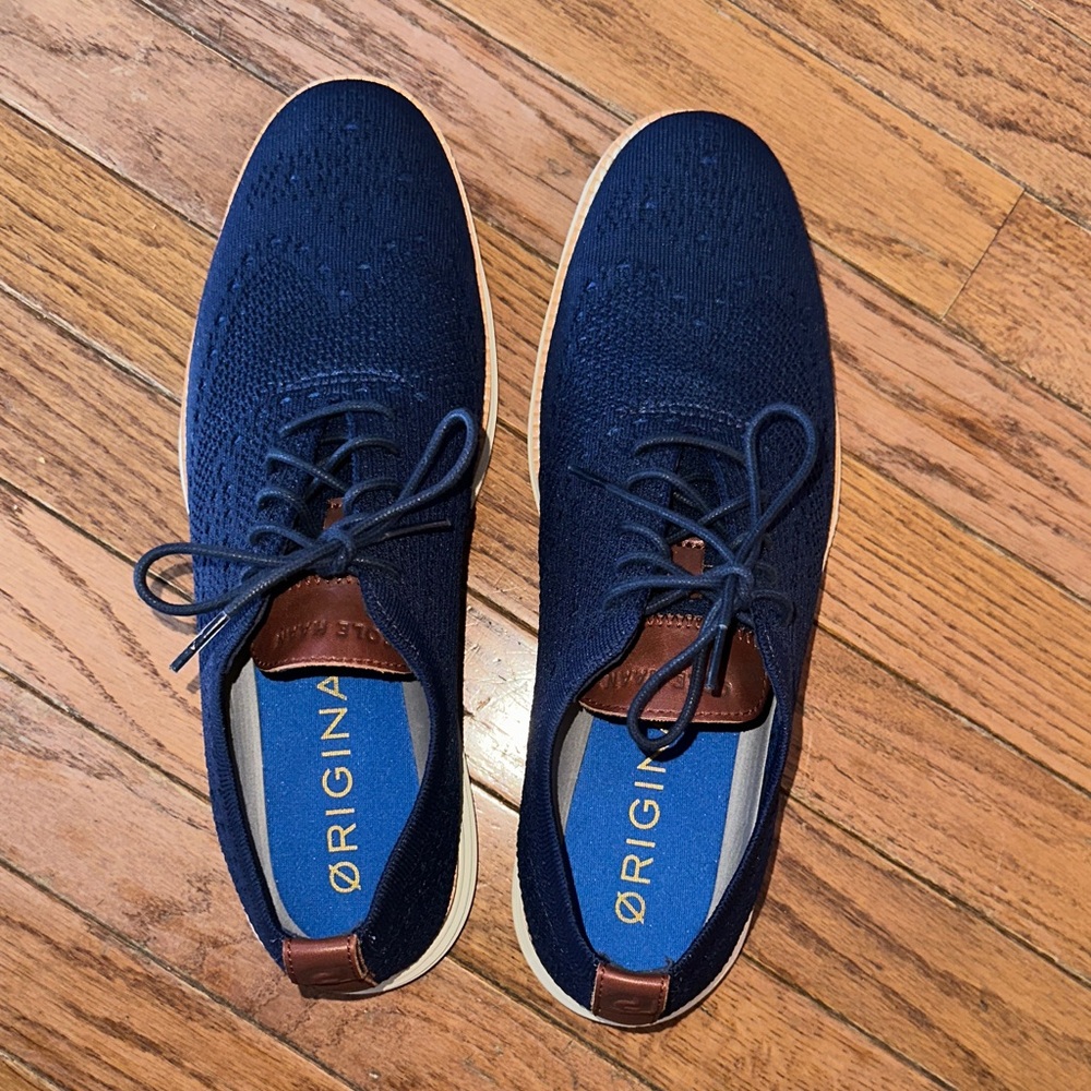 Cole Hahn Øriginal Grand Remastered Stitchlite Navy Men's Oxfords